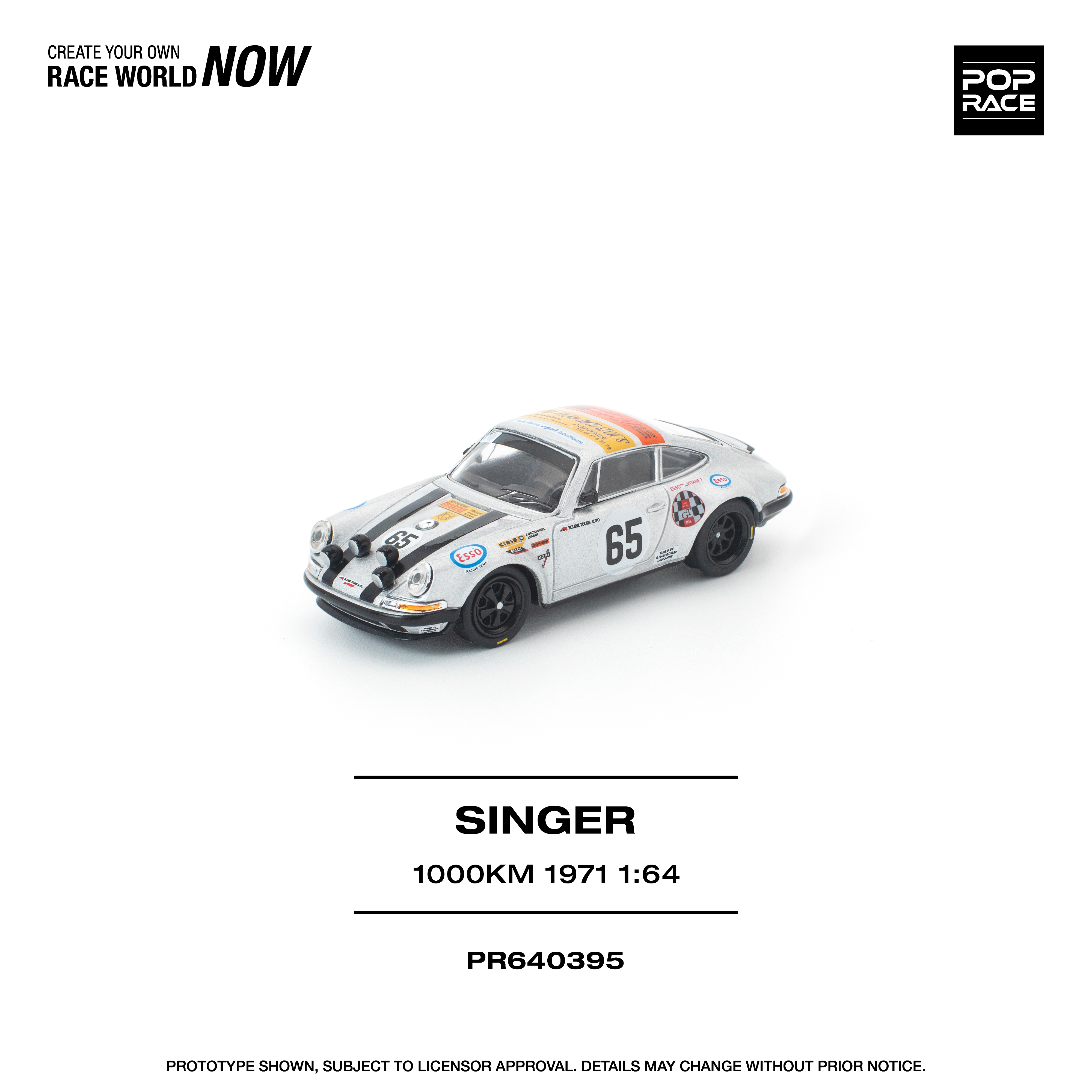 [預訂] POPRACE 1/64 SINGER SPA 1000KM 1971