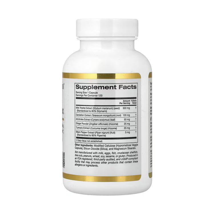 美國California Gold Nutrition水飛薊素6合1複合配方300 毫克，120粒膠囊