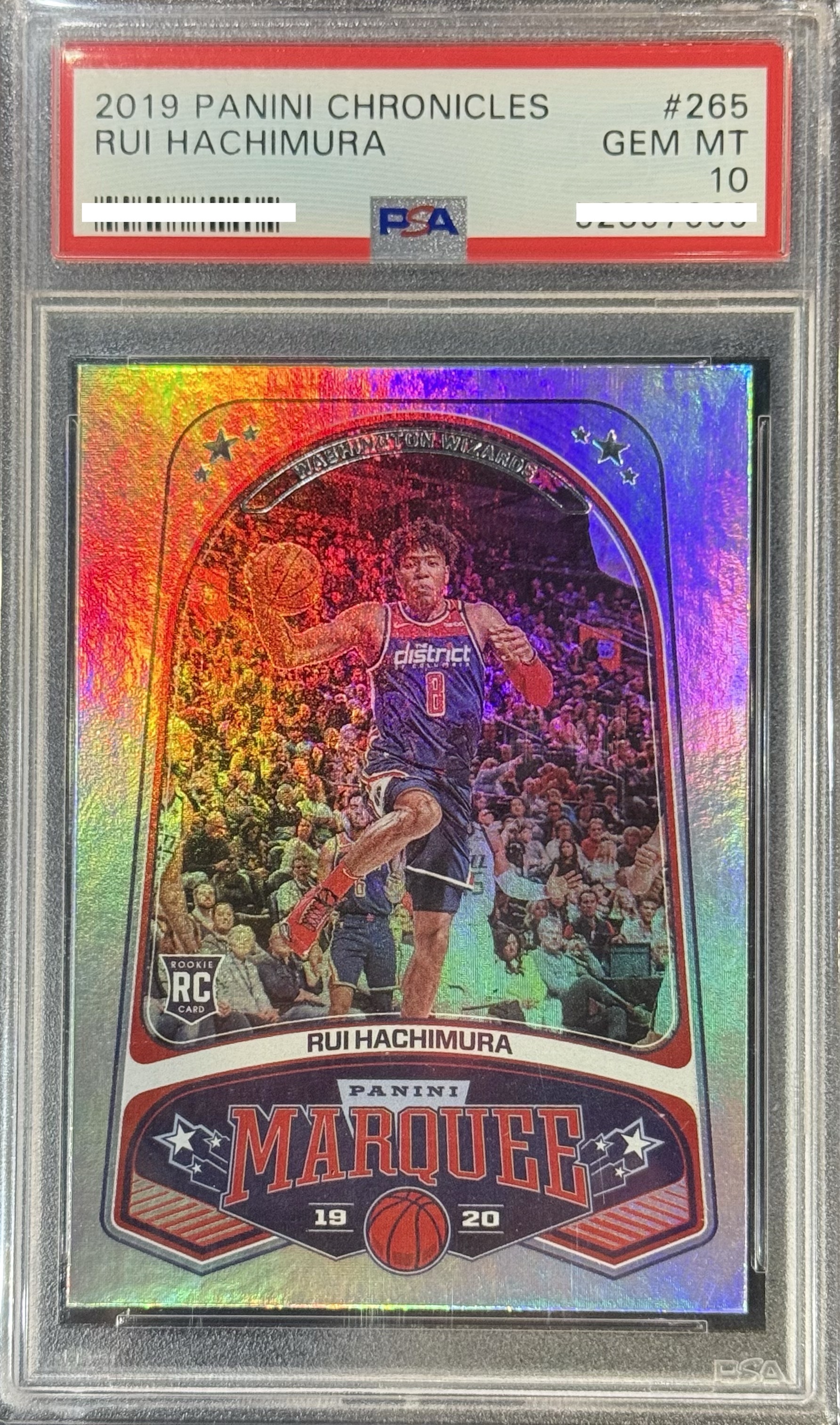 2019 PANINI CHRONICLES #265 RUI HACHIMURA 【PSA10】