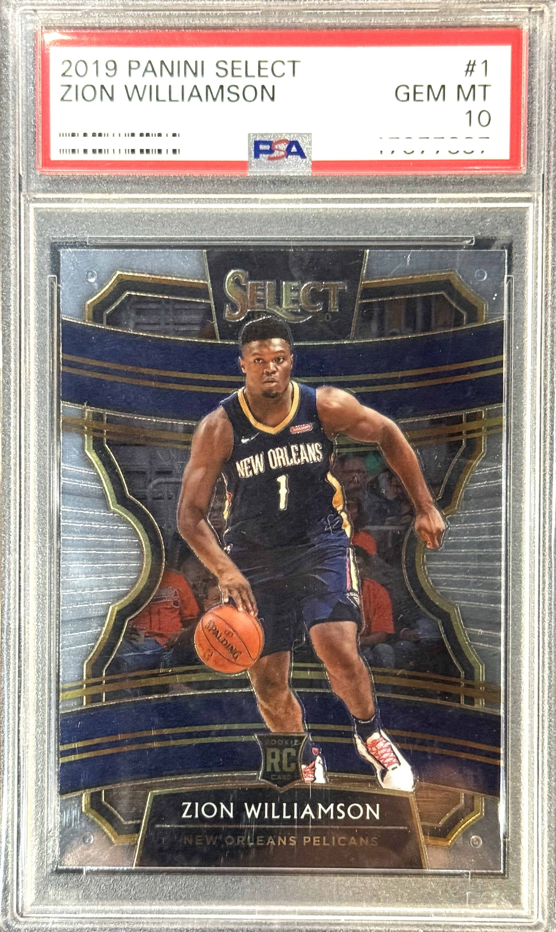 2019 PANINI SELECT #1 ZION WILLIAMSON 【PSA10】