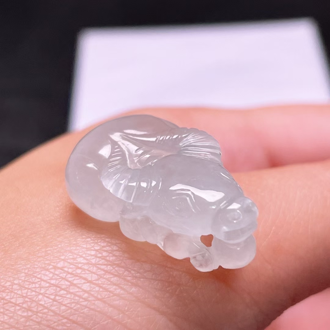 翡翠生肖牛吊墜,天然翡翠A玉, 緬甸玉, Jade, Jadeite