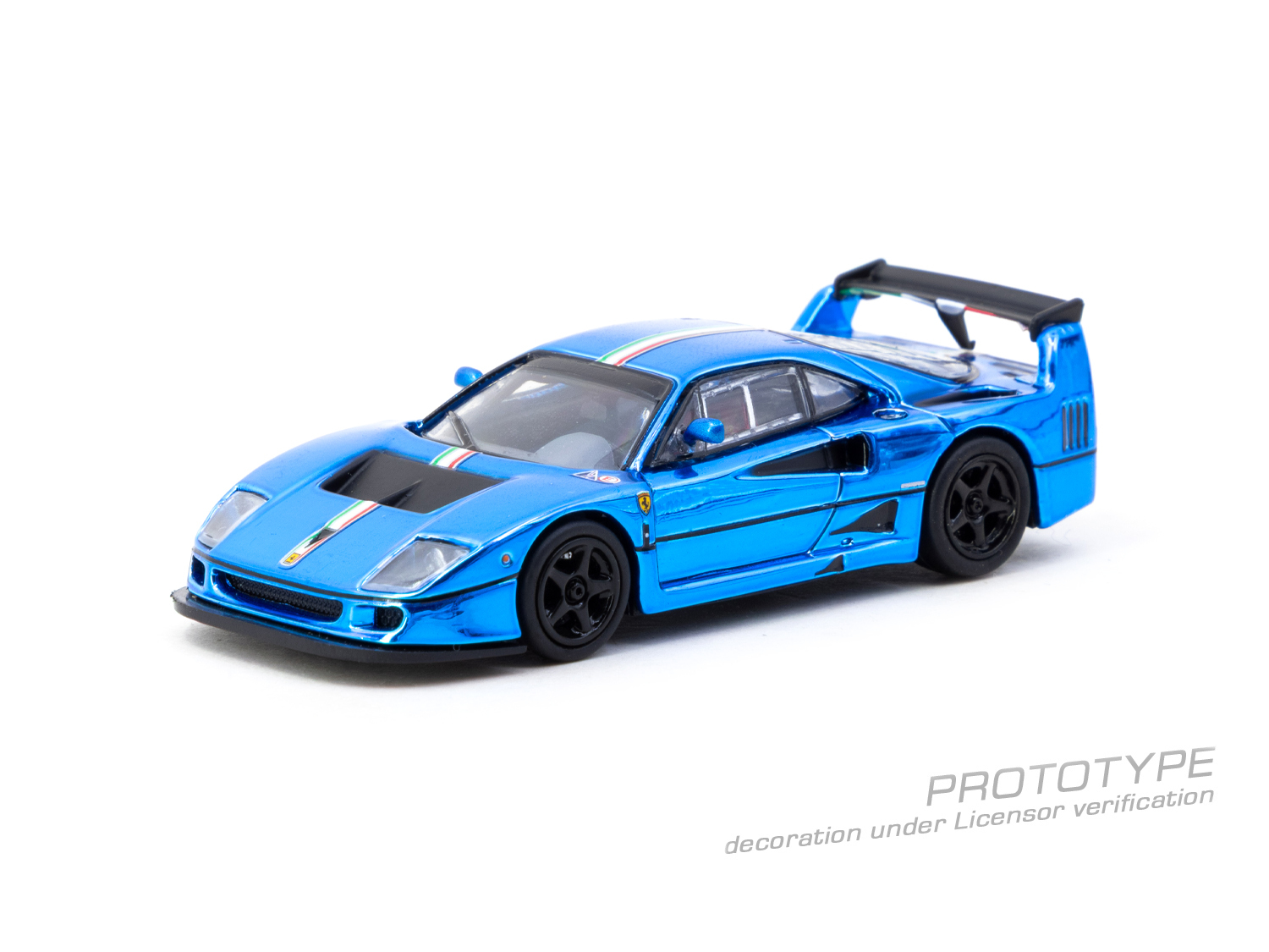 [預訂] Tarmac Works Ferrari F40 LM Chrome 藍配色