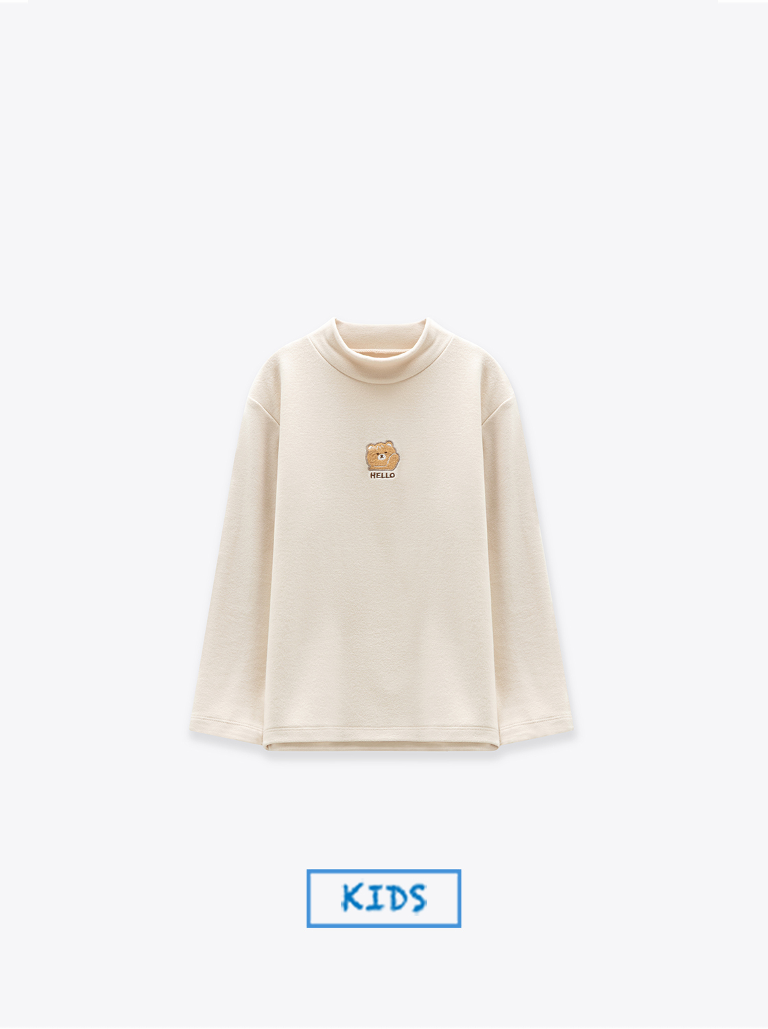 【熊熊打招呼】半高領加絨上衣【童裝】