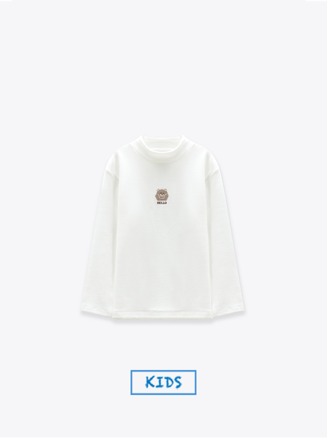 【熊熊打招呼】半高領加絨上衣【童裝】