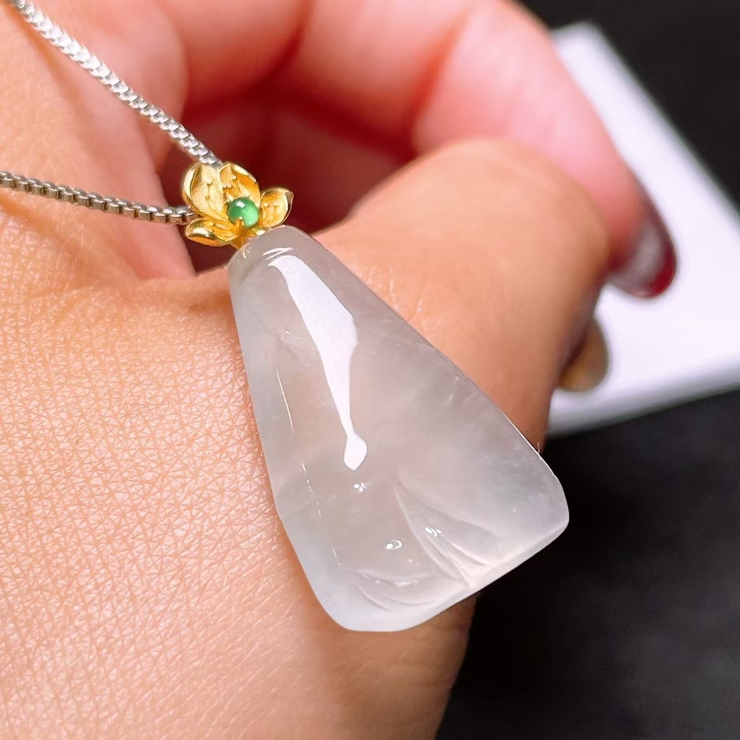 翡翠竹節吊墜,天然翡翠A玉, 緬甸玉, Jade, Jadeite