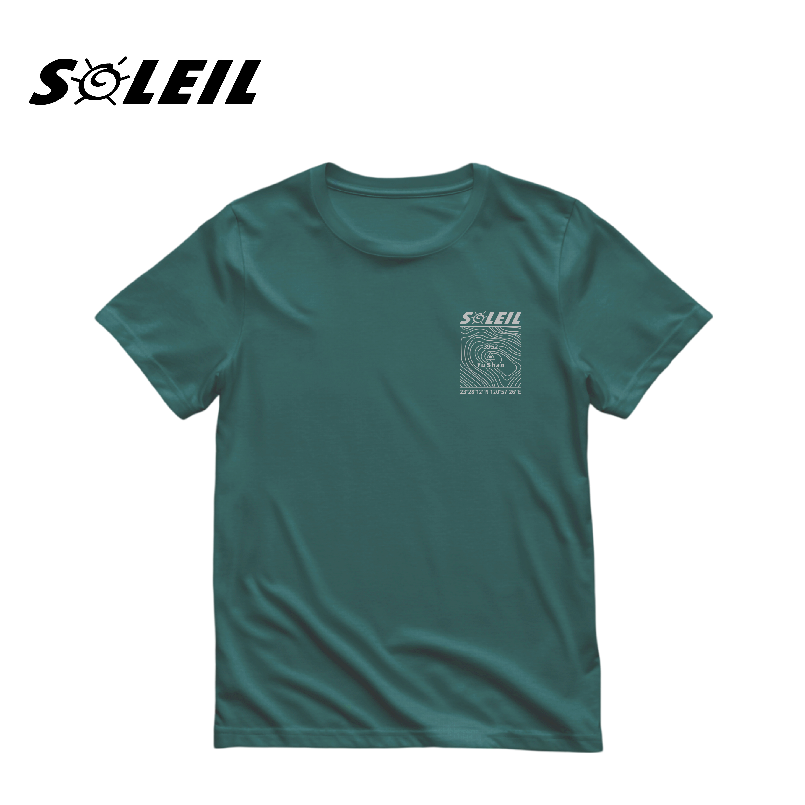 SOLEIL Yushan峰線日誌 Tee 涼感 T-shirt 男款 (綠) 10SL8868A