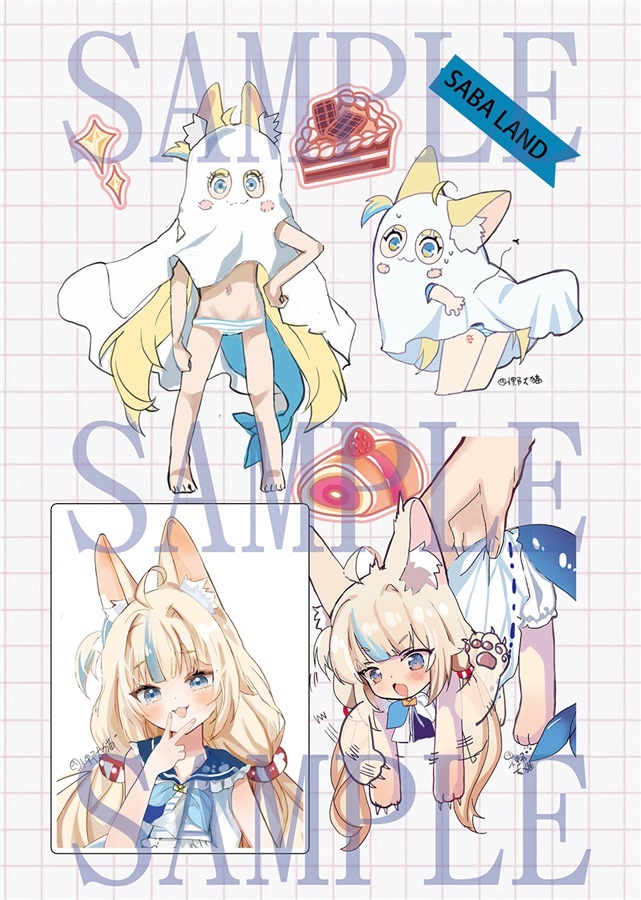 C107「同人代購」[Melonbooks代購」【新刊】Sameko Saba さめこさば 同人イラスト集 SABA LAND