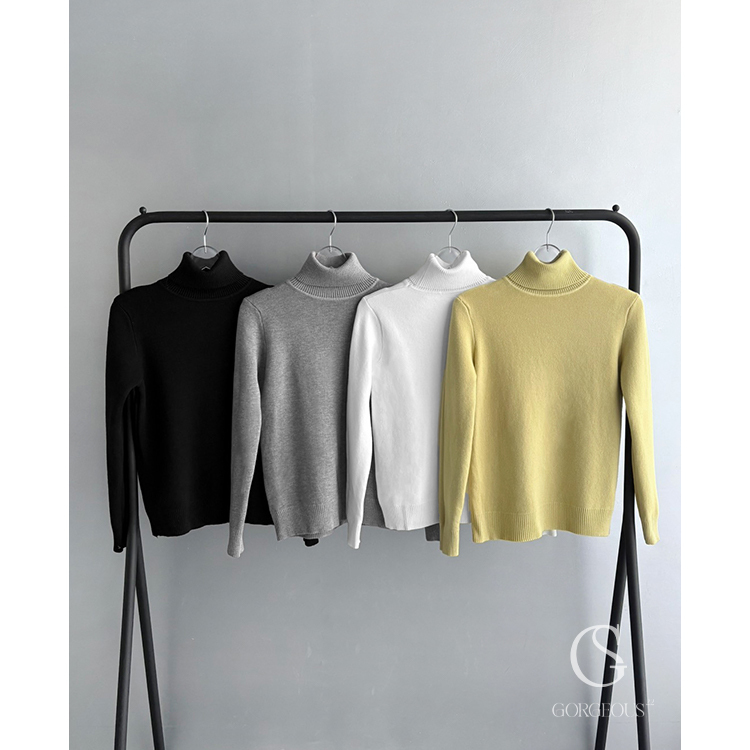 G3207 「雙面兔毛保暖高領衣」