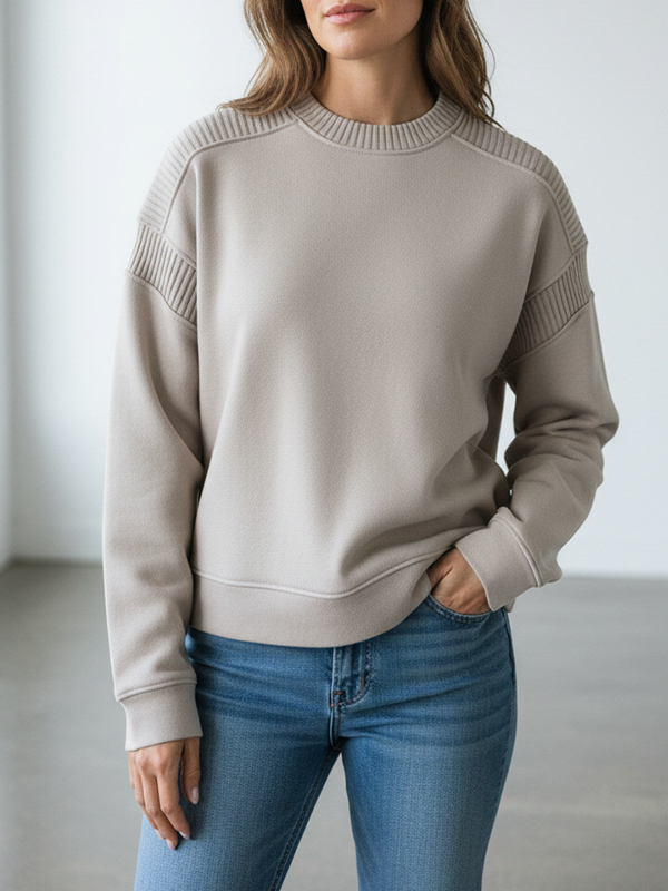 Antonelli Firenze 羅紋拼接圓領上衣