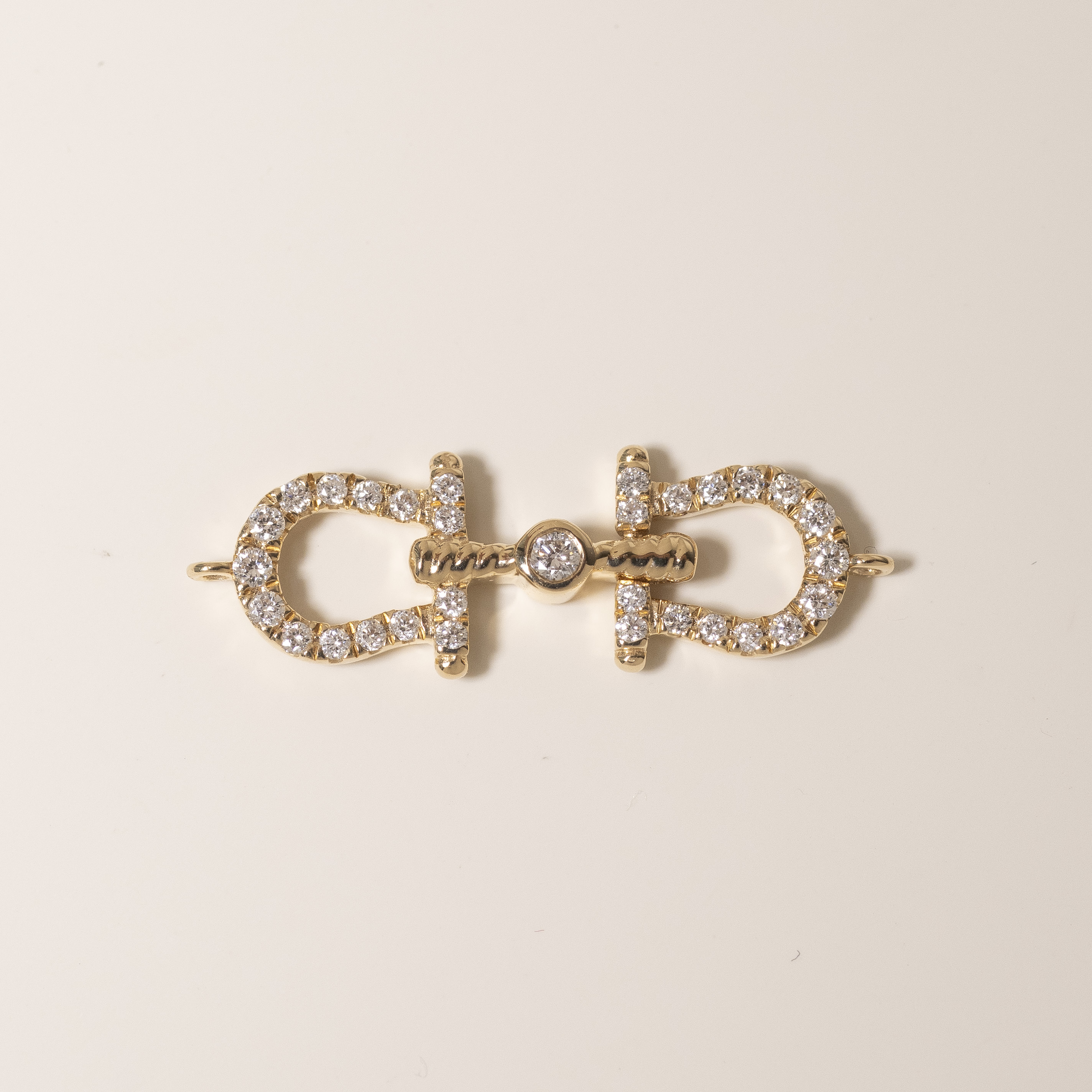 18K Double Saddle Diamond String Bracelet / Bracelet