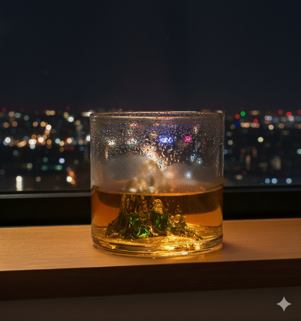【愛台灣】原創手工吹製 玉山杯/威士忌杯/茶杯/冰山杯/日出 附杯墊/青山綠水