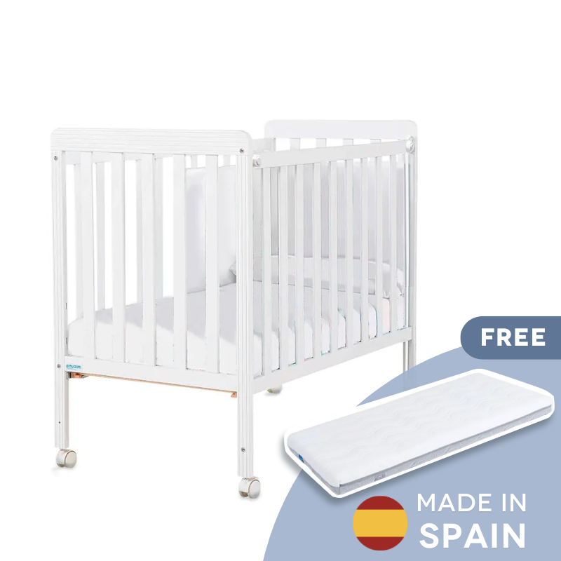 Micuna - Mini Basic 簡約百搭迷你嬰兒床(白色)