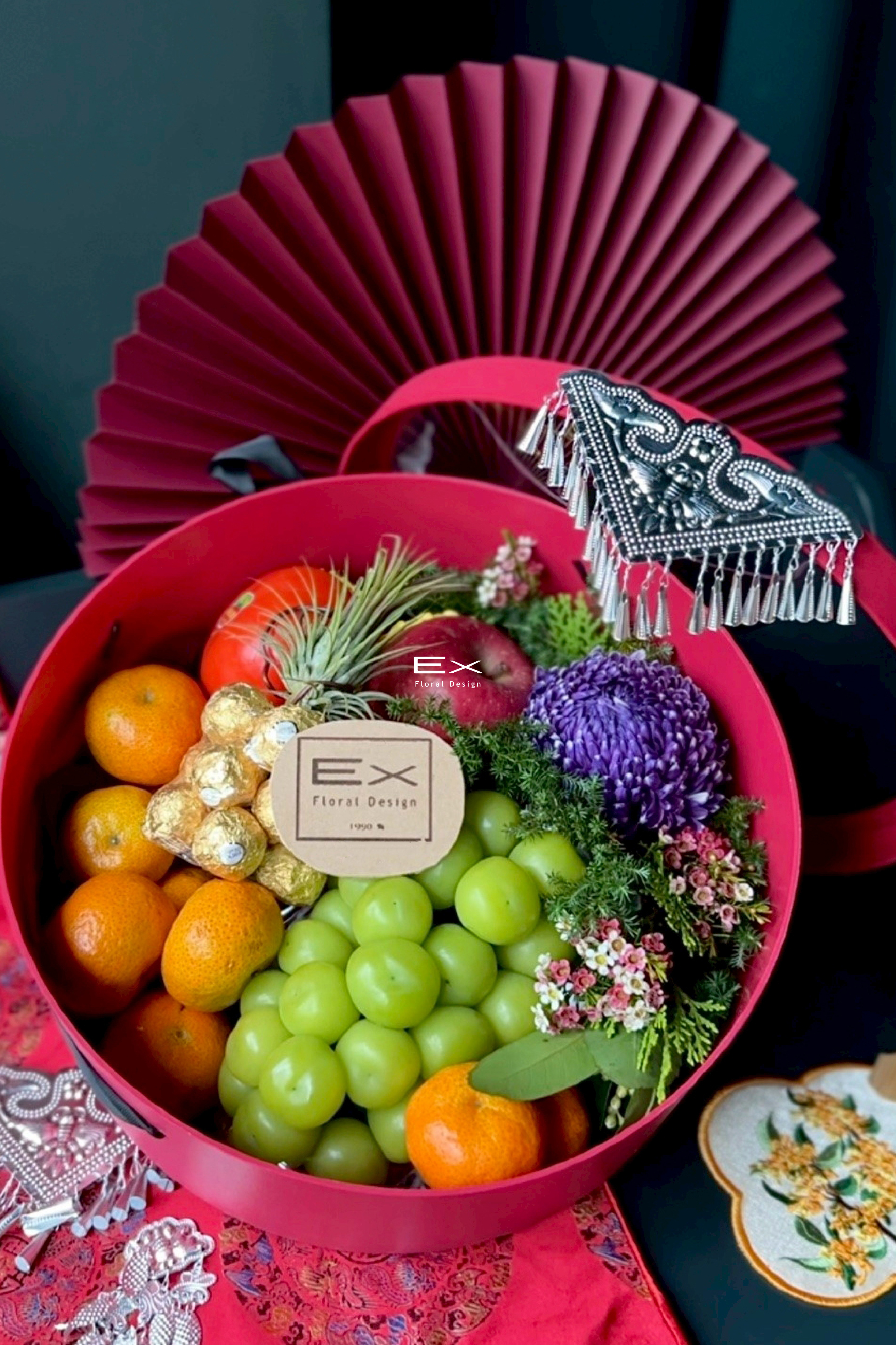 鮮花水果禮盒｜花果・喜聚