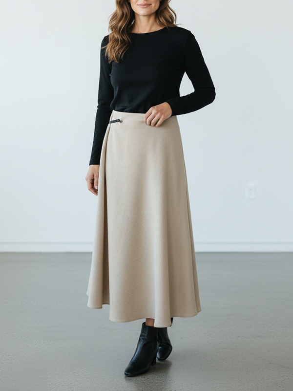 Antonelli Firenze 皮環結飾長圓裙