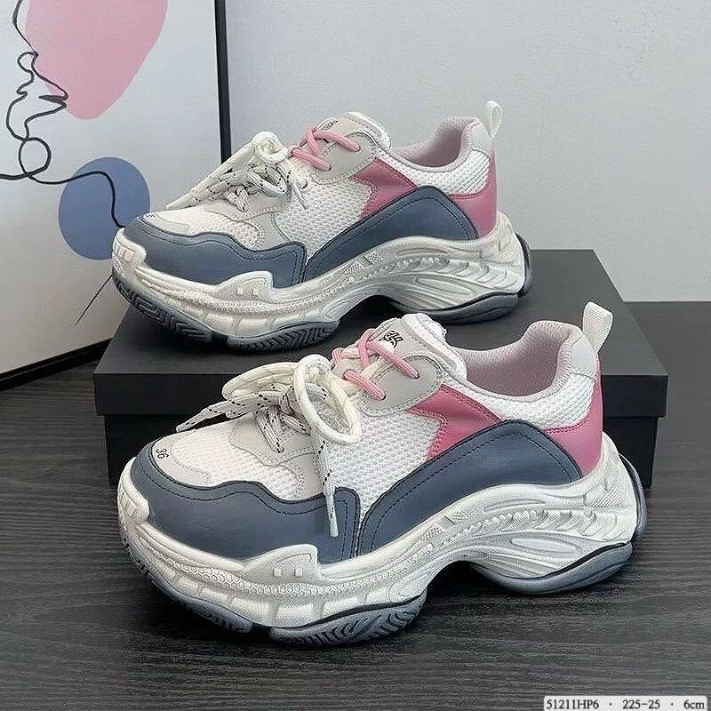 51211HP6  韓國真皮多色層次厚底老爹鞋