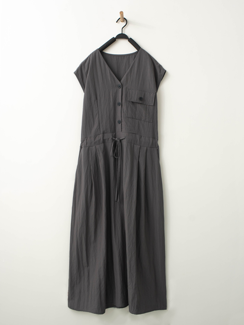 紋理感綁帶長洋裝純棉柔軟寬褲組合