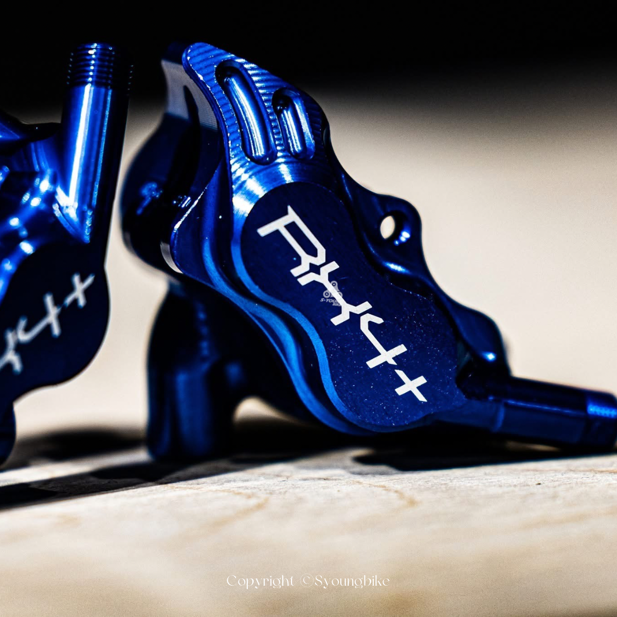 【Hope】RX4+ 4活塞 公路車改裝卡鉗 - 藍色 /  一車份