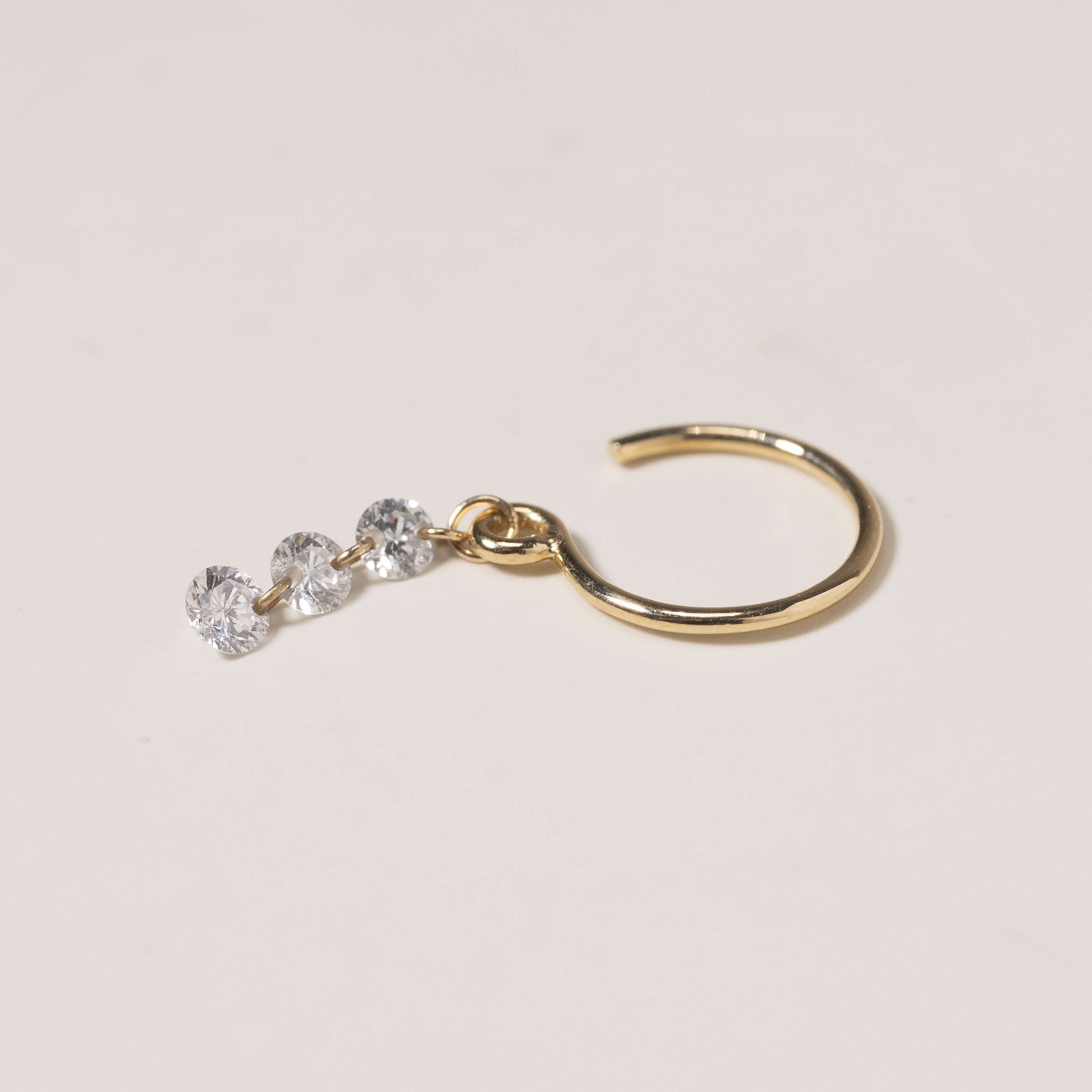 18K Diamond Earring Cuff