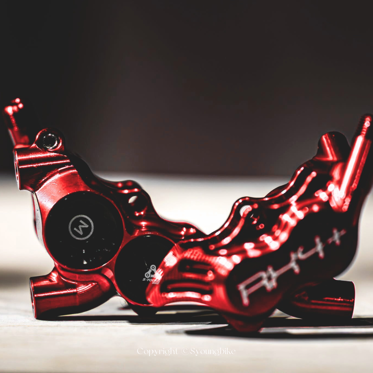 【Hope】RX4+ 4活塞 公路車改裝卡鉗 - 紅色 /  一車份