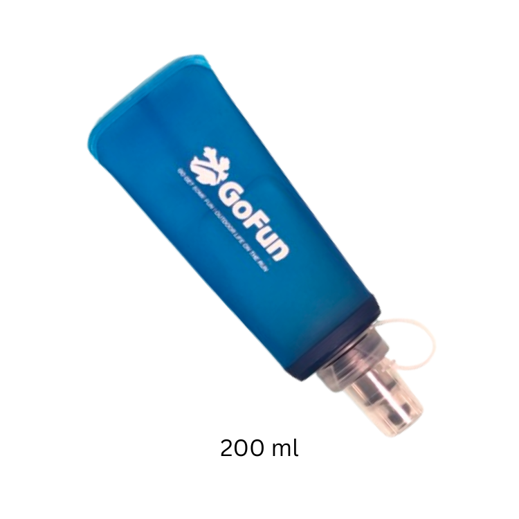【GoFun】便攜軟式水壺(200ml)_深藍