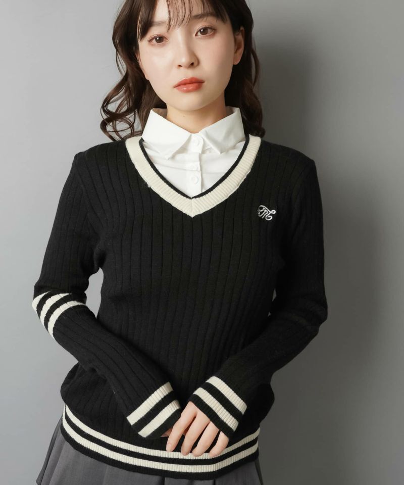 日本預訂 WINTER SALE SS 學院風假兩件TOP