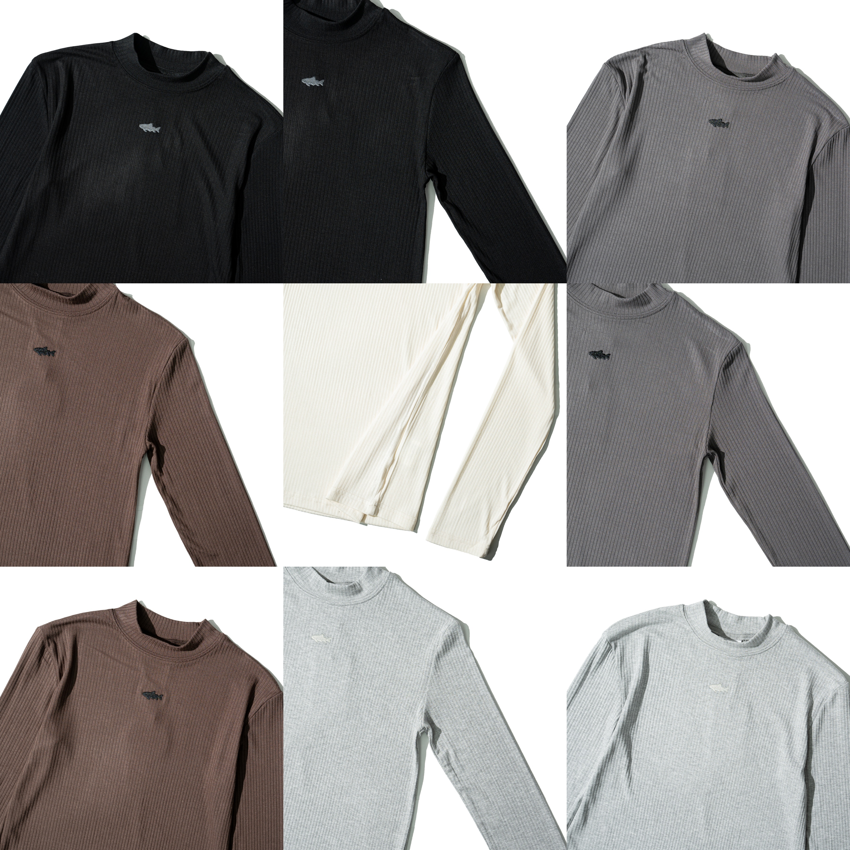 AGILITY MIAO Shadow Rib Top 魚影刺繡 長袖上衣 [M-T0]