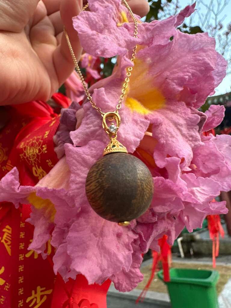 【直播】LL010304 8分沉925圓珠吊墜(連925鏈) 14-15mm