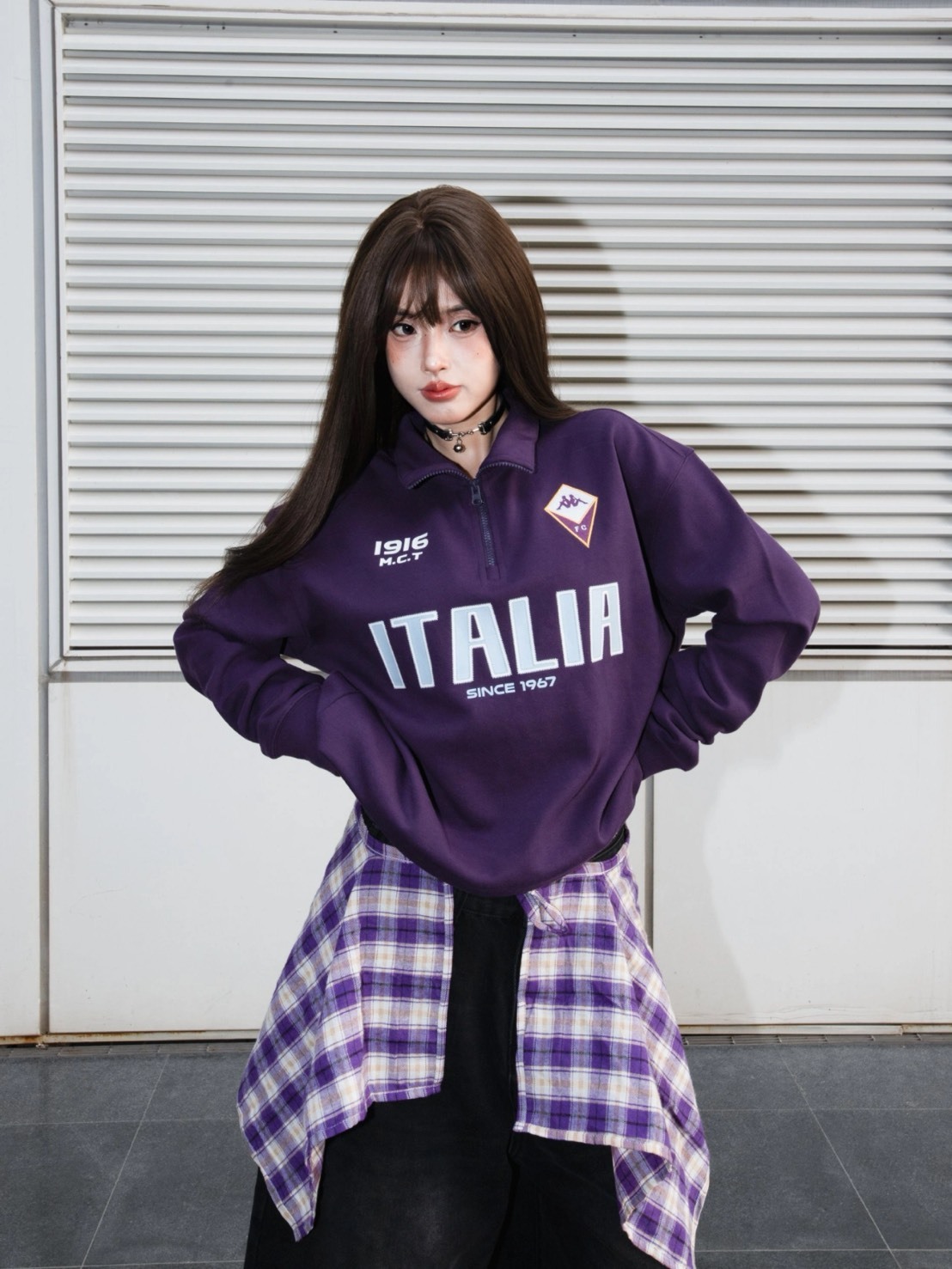 KAPPA 1916系列 立領 針織 衛衣