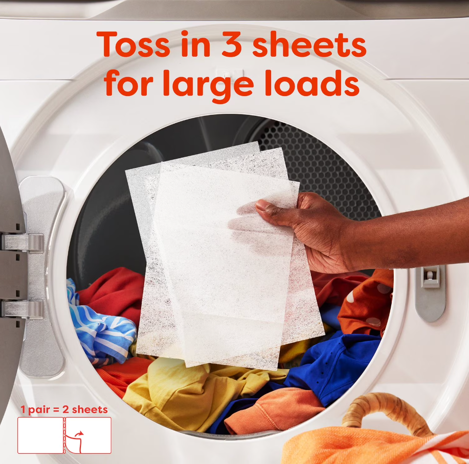 增量裝 美國進口Bounce 四合一防靜電衣物柔順紙, 400 ct