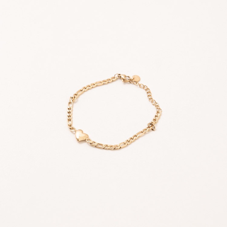 miramira心語｜鎖心粗鍊手鍊C0626-金92357