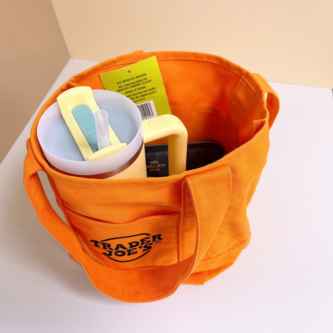TJ small canvas tote