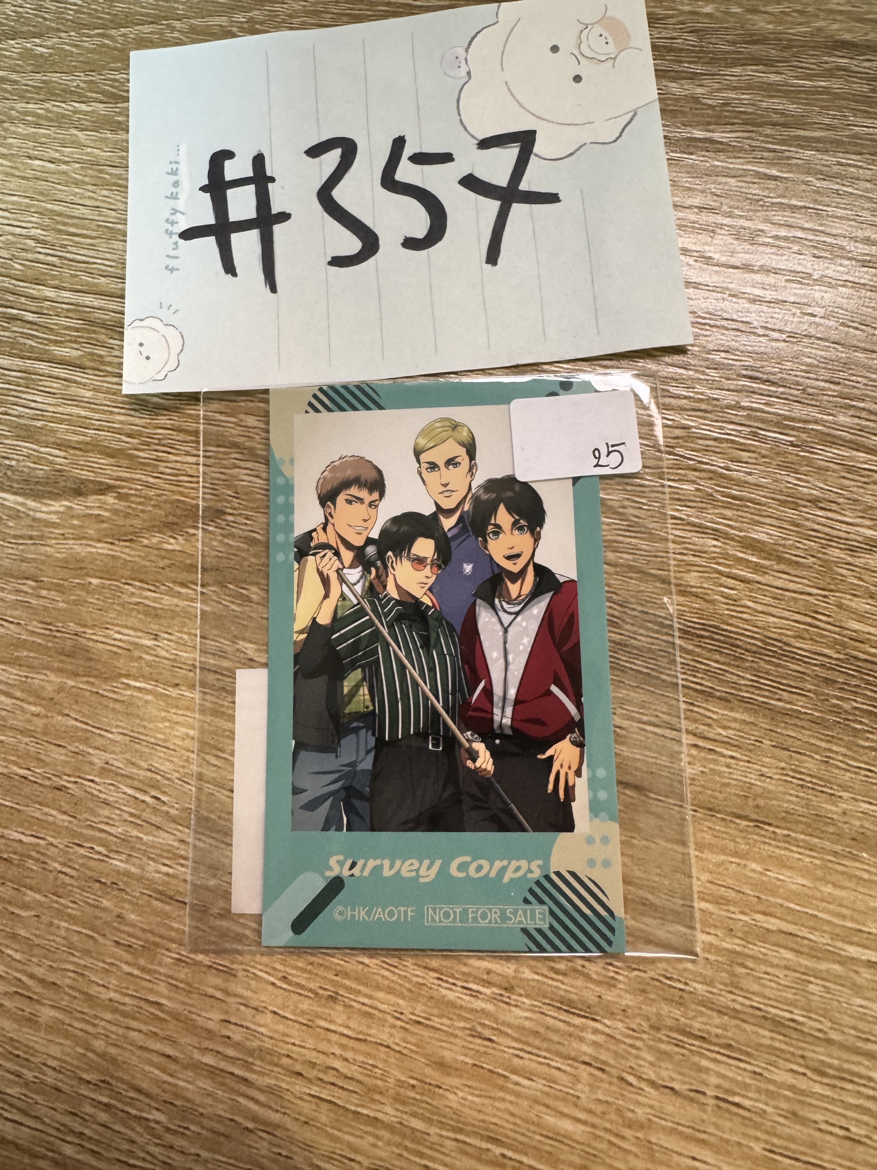 進擊的巨人 4人 拍立得#357