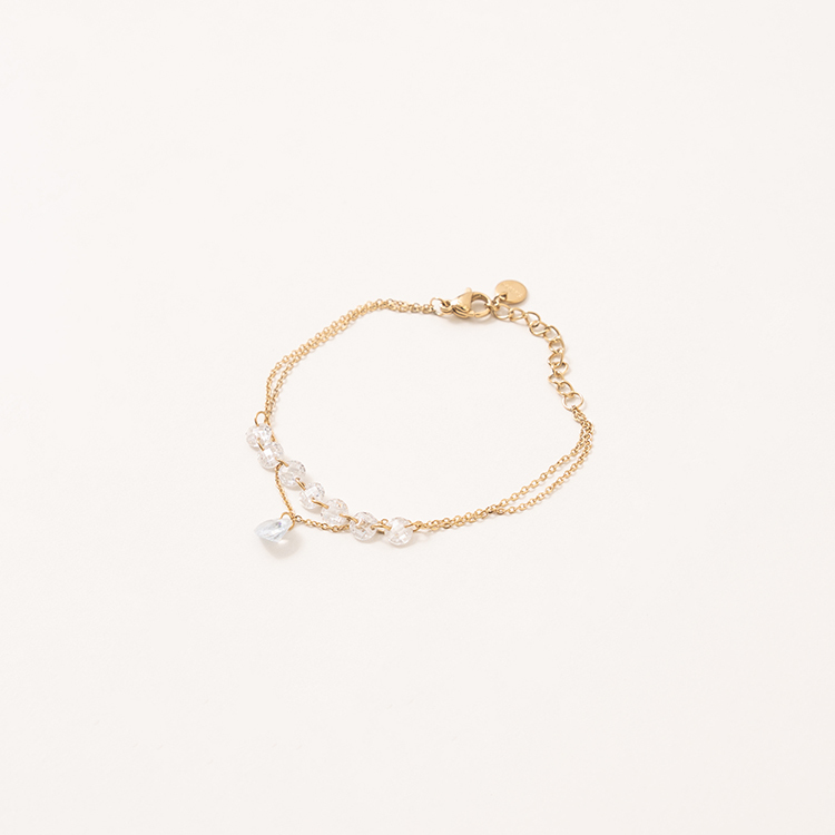 miramira微光｜雙層白鋯石手鍊C0872-金99387