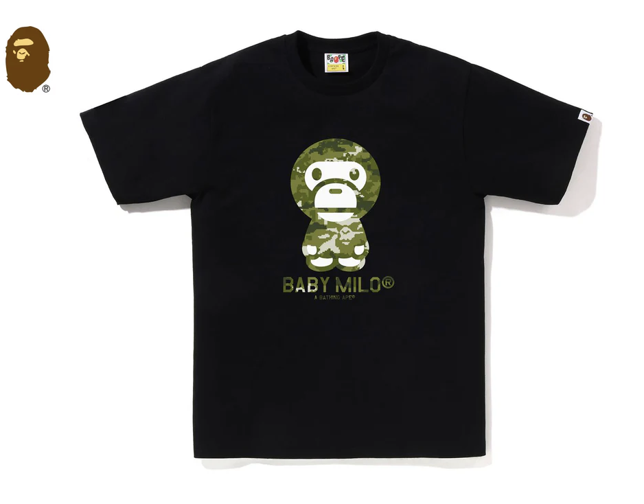 【BAPE男生】0103 發售 MULTI PIXEL CAMO BABY MILO TEE