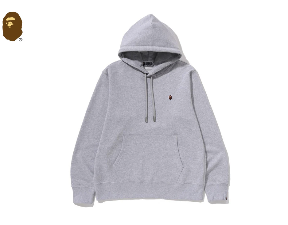 【BAPE男生】0103 發售 正常版型 帽TEE ONE POINT REGULAR FIT PULLOVER HOODIE