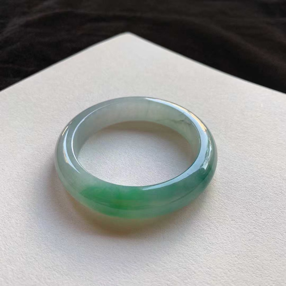 12252348 54.3mm翡翠陽綠正圈手鐲 (54-56)