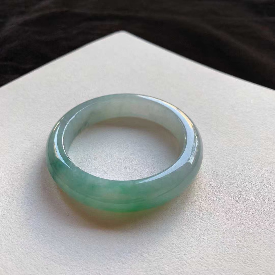 12252348 54.3mm翡翠陽綠正圈手鐲 (54-56)