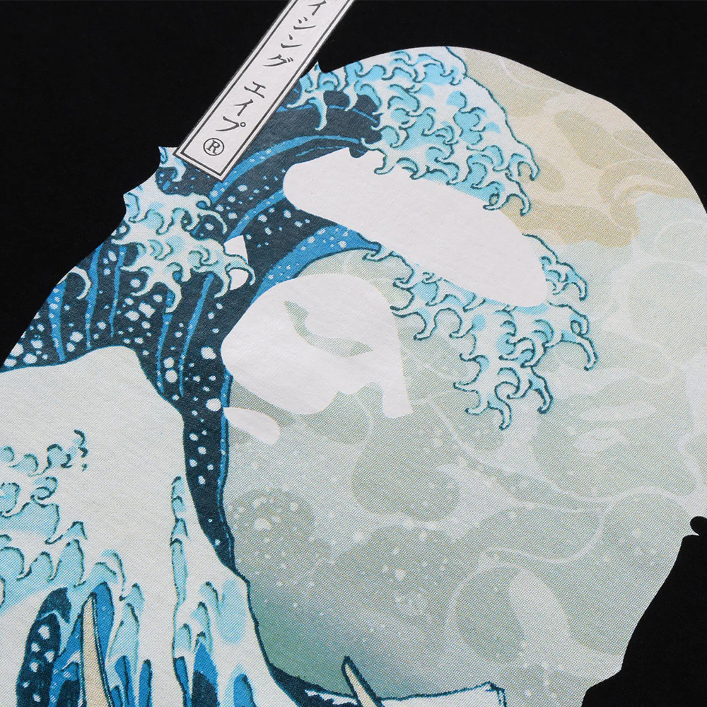 UKIYO-E X A BATHING APE 葛飾北齊 神奈川 黑色 / 白色 / 海軍藍 1L73110916