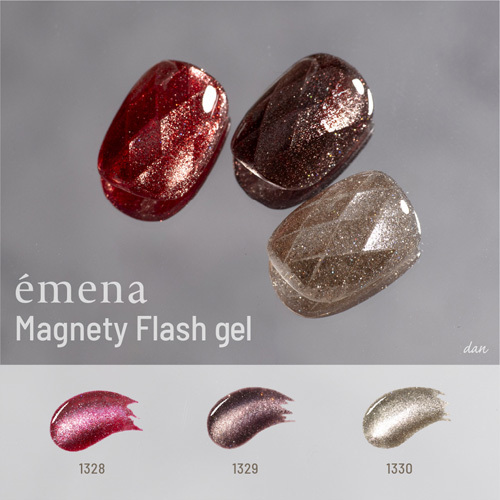 émena-Magnety Flash 貓眼閃鑽凝膠 1328~1330(3色可選)