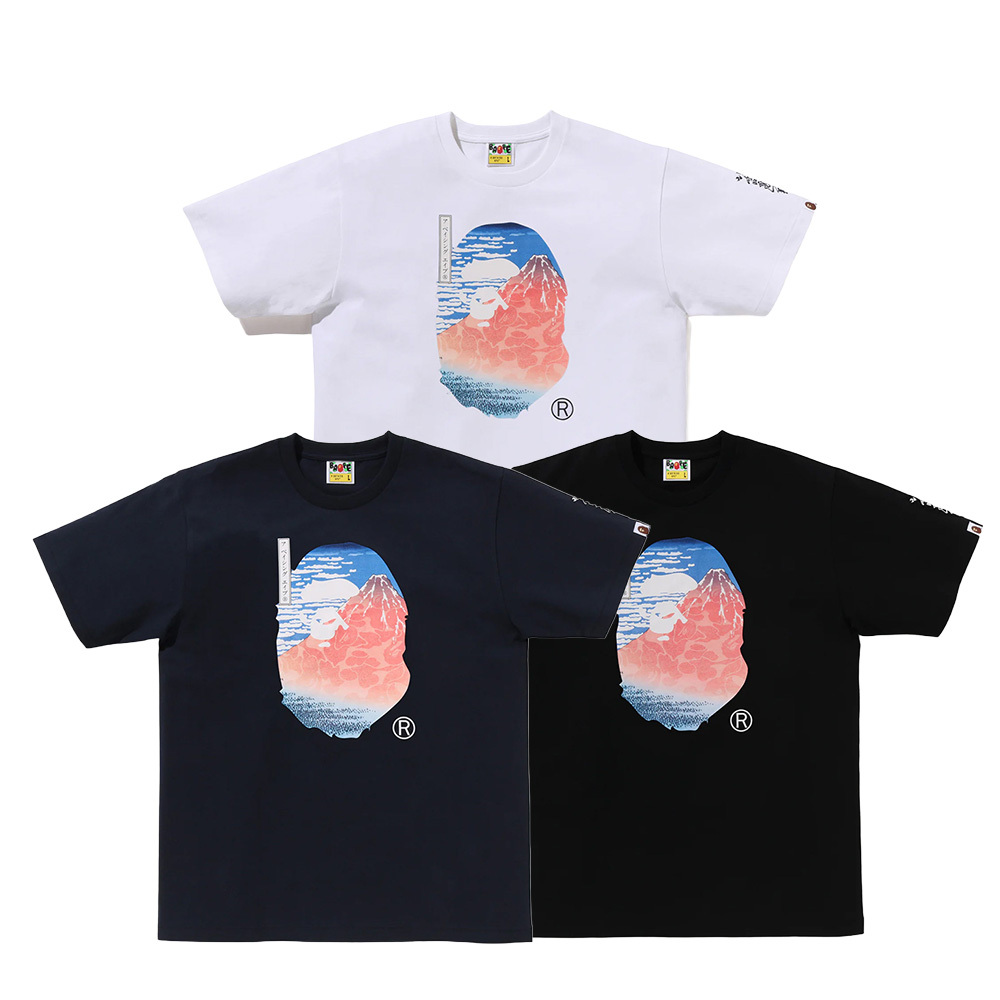 UKIYO-E X A BATHING APE 葛飾北齊 富士山 黑色 / 白色 / 海軍藍 1L73110917