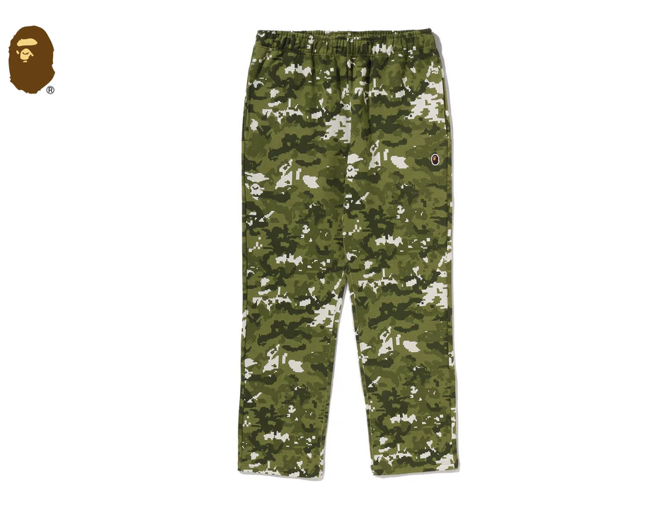 【BAPE男生】0103 發售 棉褲 MULTI PIXEL CAMO WIDE LEG SWEAT PANTS