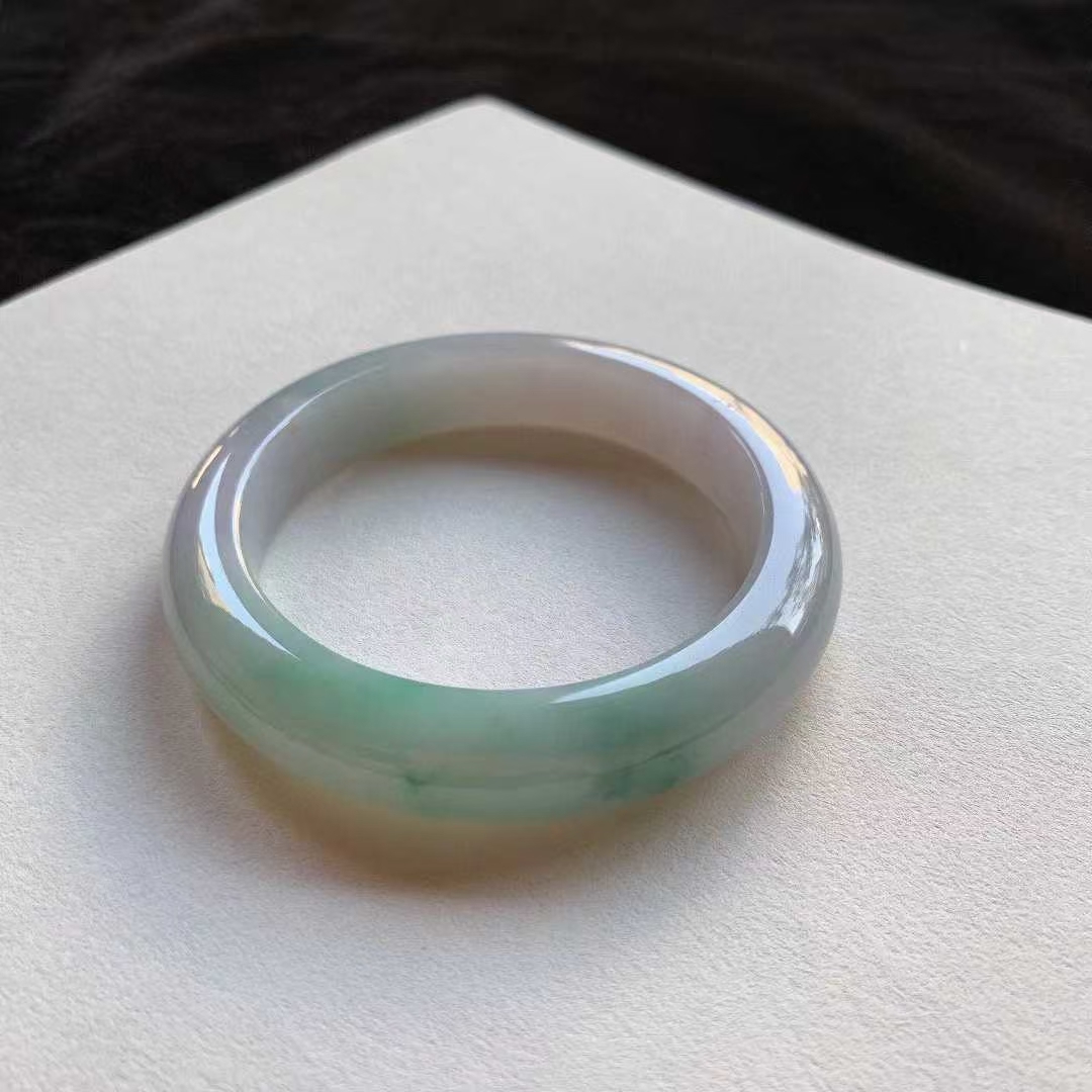 翡翠晴綠正圈手鐲,天然翡翠A玉, 緬甸玉, Jade, Jadeite