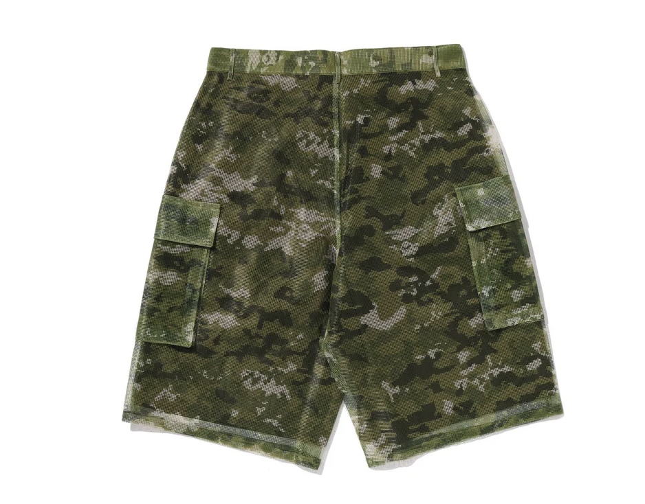 【BAPE男生】0103 發售 寬版 MULTI PIXEL CAMO CARGO RELAXED FIT SHORTS