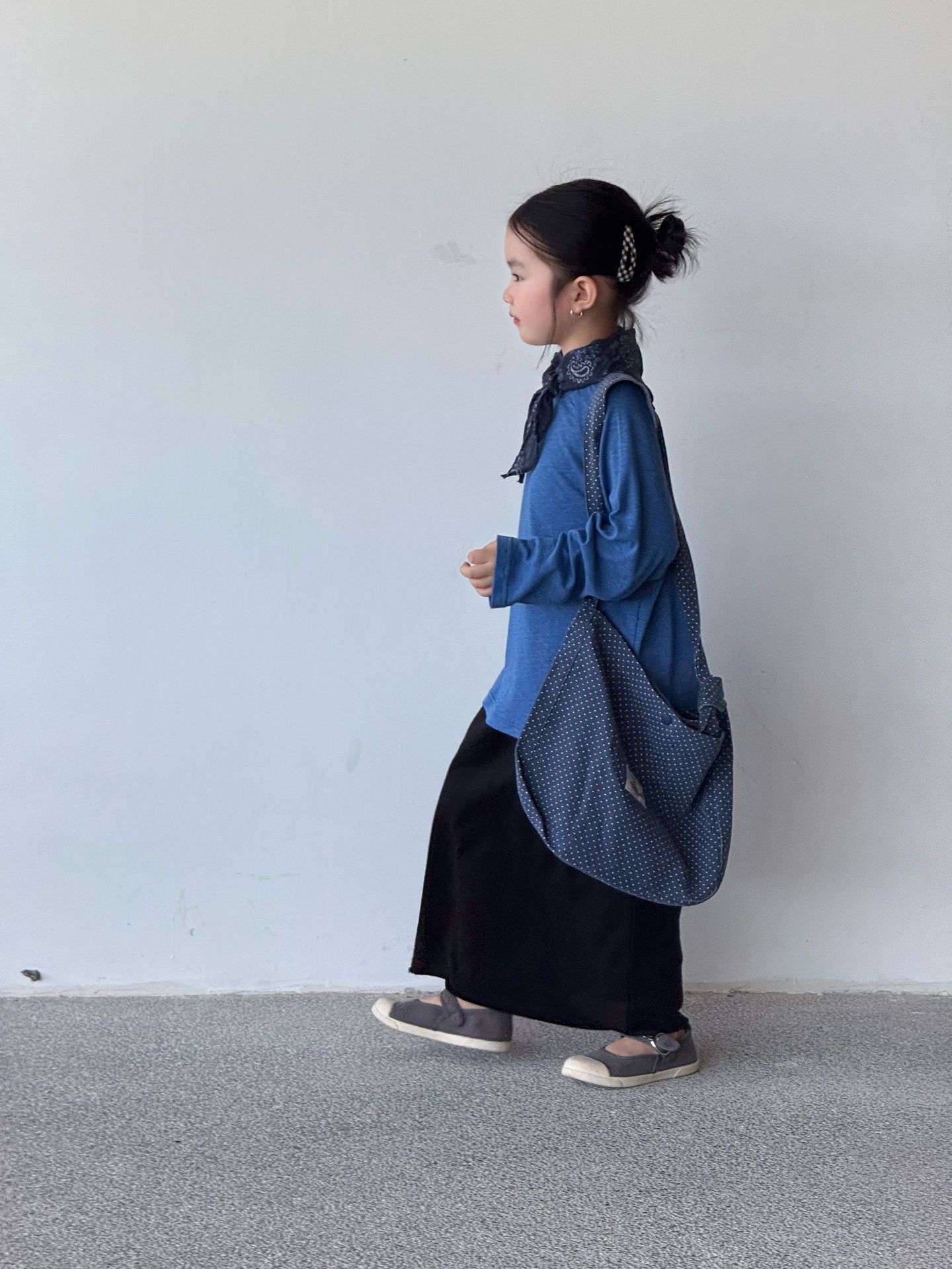 毛邊毛圈親子長裙(90-150/F)