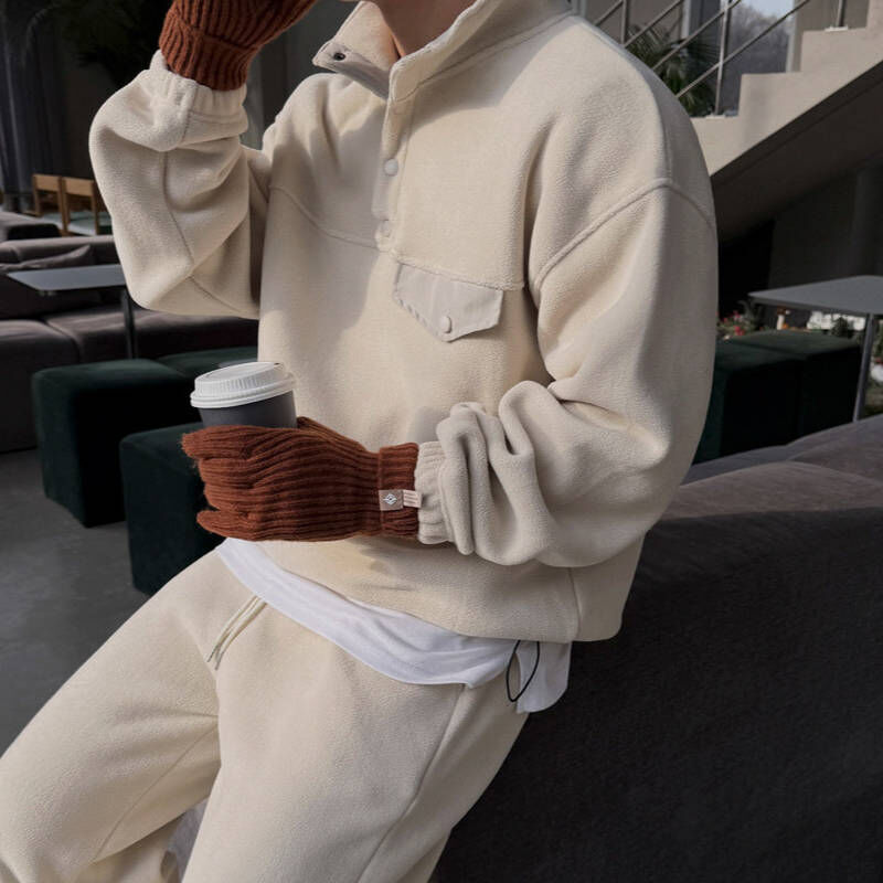 這套很帥，出門不用想，韓系立領高質感設計運動套裝