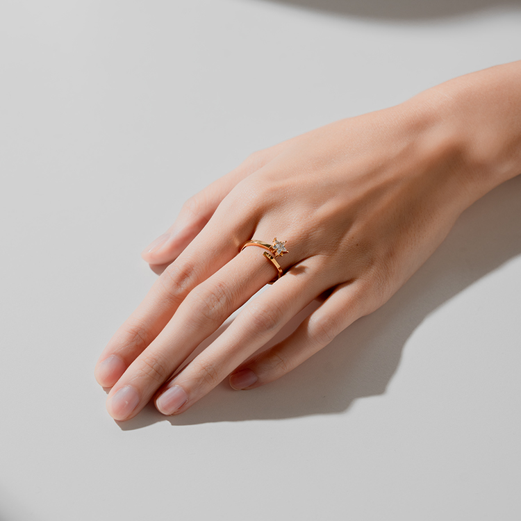 miramira微光｜單環星星戒指A2056-金46856
