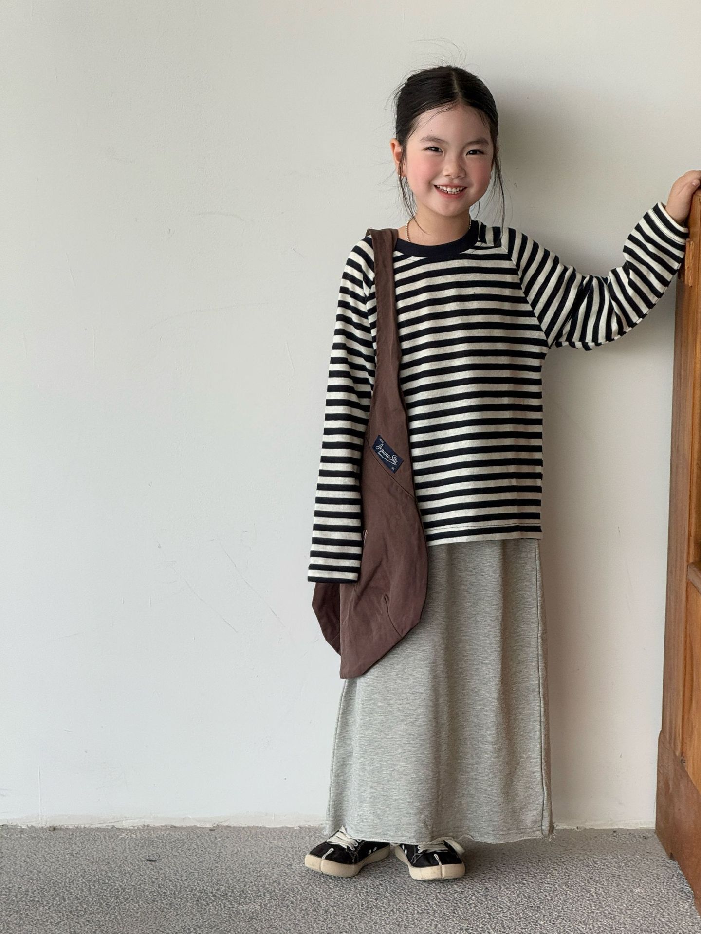 日系條紋針織上衣(90-150/F)