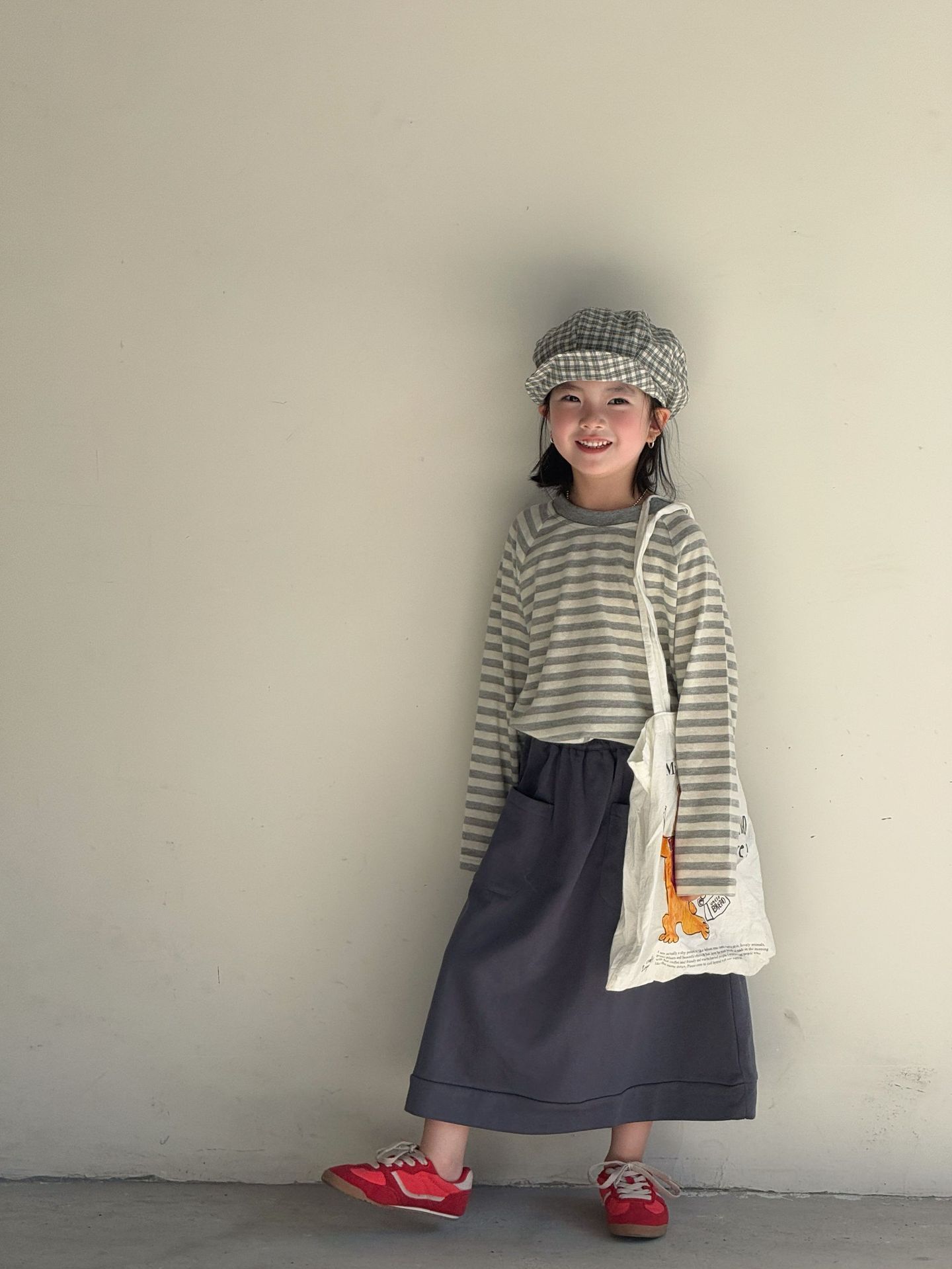 日系條紋針織上衣(90-150/F)