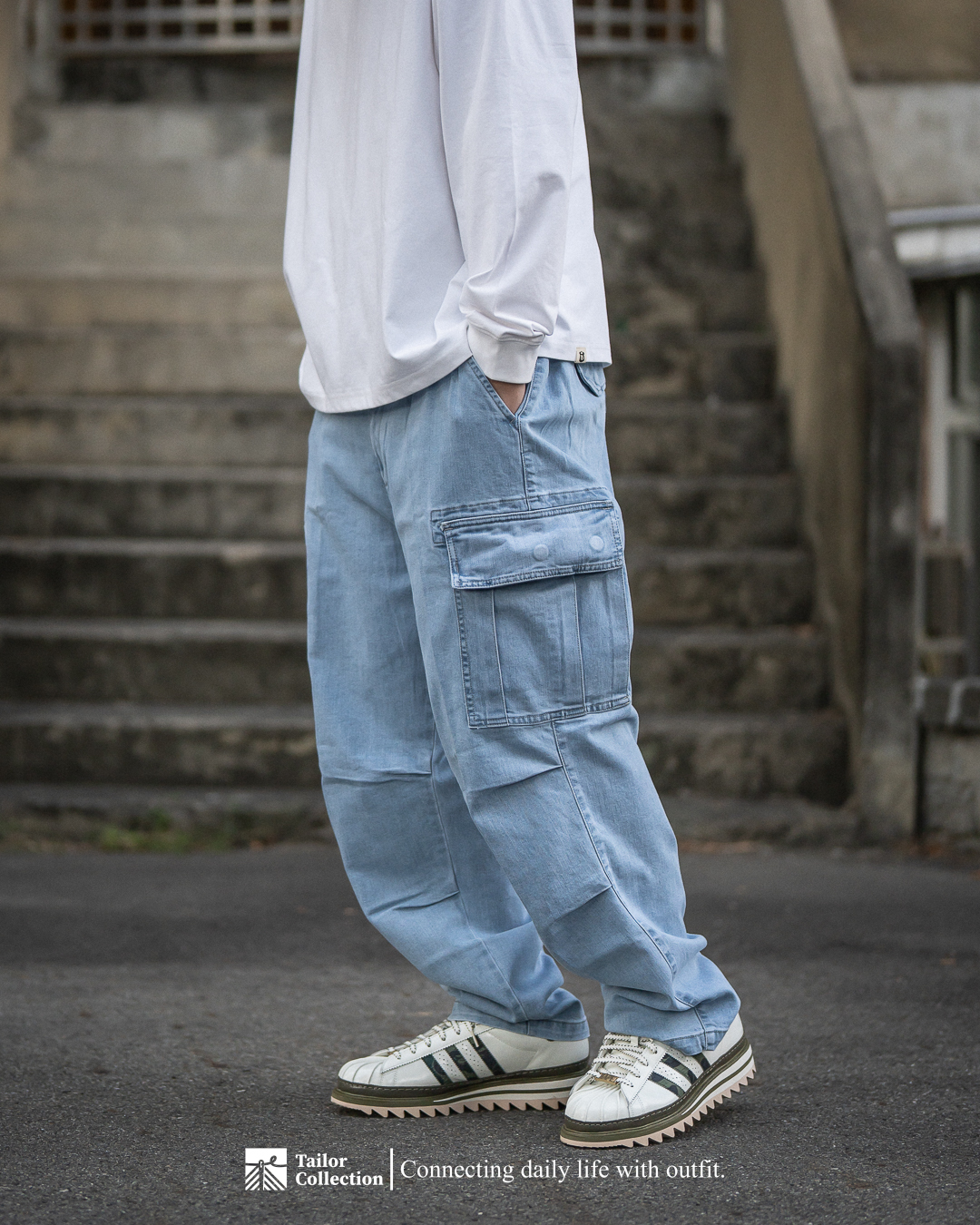 #現貨 Tailor collection 水洗六口袋牛仔褲 抗UV 機能 台灣製造 5180 有彈性