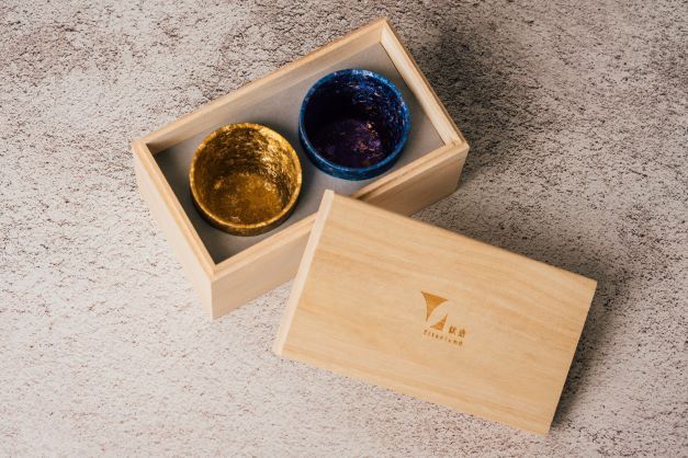 【木盒】雙入純鈦方形小鈦杯專用